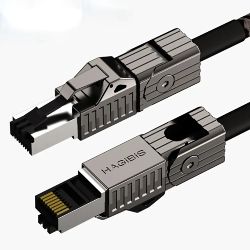 【HAGiBiS】CAT8 40Gbps 3M鋁合金變型金剛八類萬兆網路線(ENC01-03)