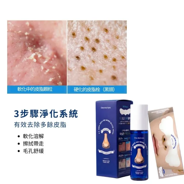 【One Days You】韓國爽膚棉10片+黑頭導出液100ml+鼻貼15片 組合(爽膚棉任選)