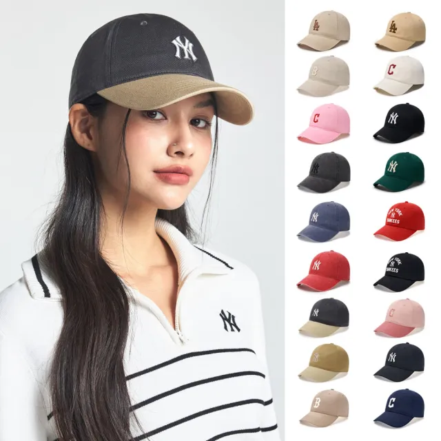 【MLB】可調式軟頂棒球帽 道奇/紅襪/守護者/洋基隊(3ACPVV.CPB2.CP34-多款任選)