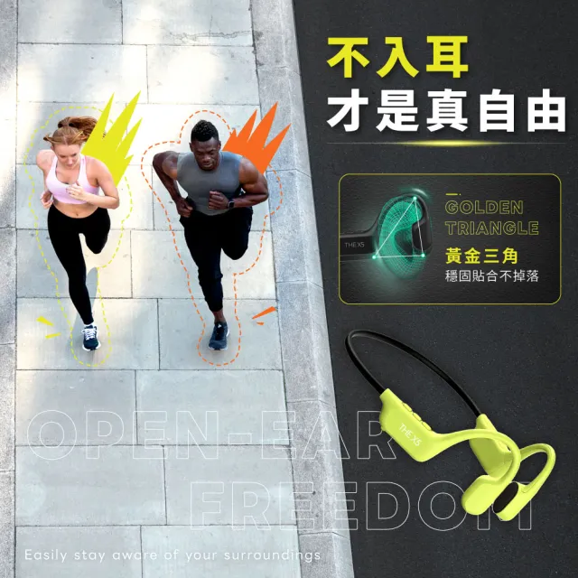 【DTAudio】聆翔 動域骨傳導運動耳機｜運動耳機 通話耳機 降噪耳機 耳掛 開放式 防水防汗 IPX4