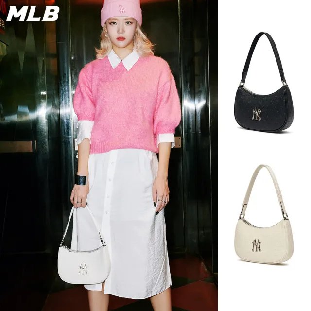 【MLB】腋下包 肩背包 MONOGRAM系列 紐約洋基隊(3ABQS022N-兩色任選)