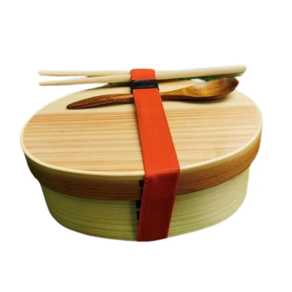 【May Shop】一木一匠雙層日式便當盒學生分格午餐木質飯盒