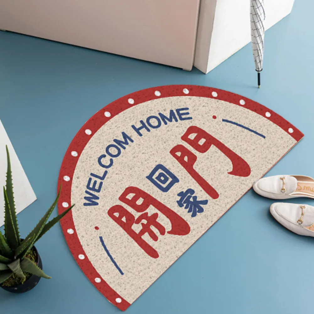【上手家居】半圓刮泥地墊 40cm(玄關地墊/腳踏墊/絲圈地墊/門口地墊/刮沙地墊/門墊/進門地墊)