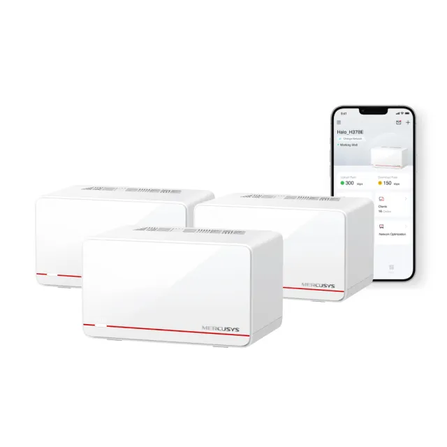 【Mercusys 水星】Wi-Fi7 BE6500雙頻2.5G真Mesh路由器 WiFi分享器 6.5Gbps(支援AI筆電/Halo H37BE三入)