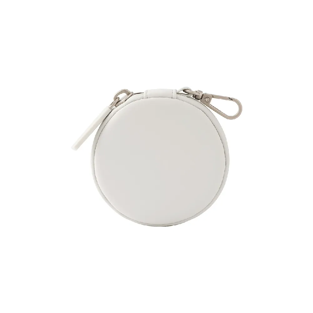 【MUJI 無印良品】自由組合收納包/圓形/灰(灰色/8*1.7cm)