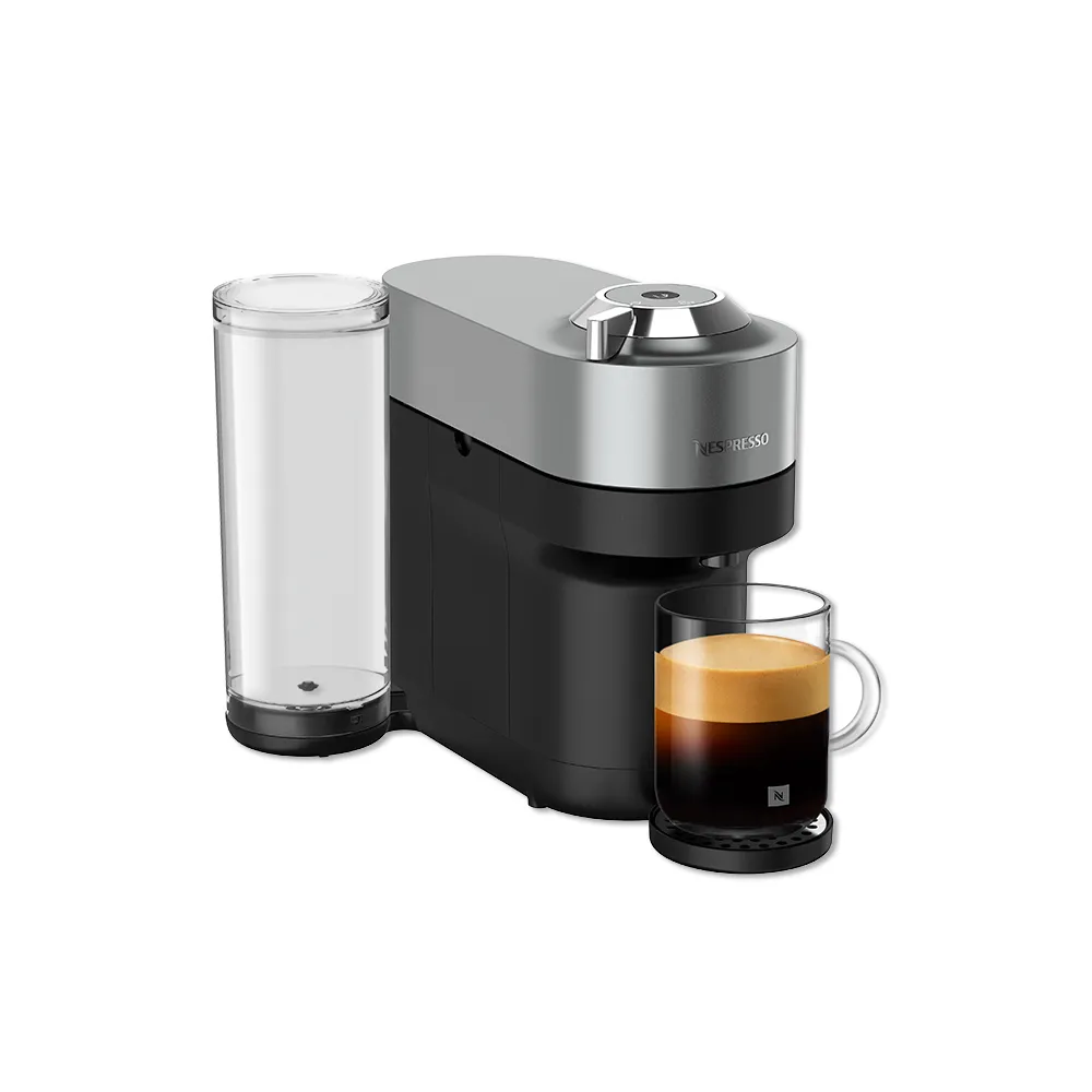 【Nespresso】Vertuo POP+膠囊咖啡機_極致鈦 送禮 入厝 全自動咖啡機(瑞士頂級咖啡品牌)