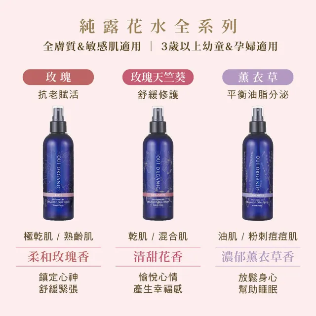 【WeOrganic 唯有機】玫瑰天竺葵純露花水200ml(安撫鎮定 潤澤膚色 喚醒活力)