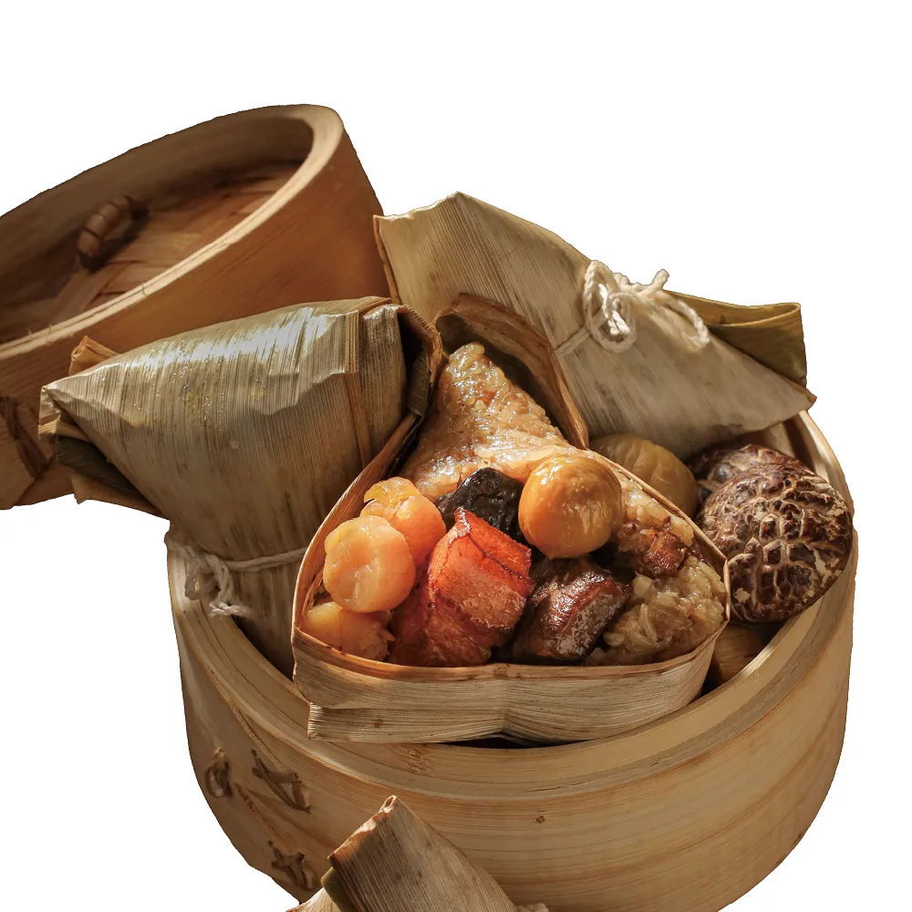 【晶華酒店】台北晶華酒店 干貝八寶粽禮盒4入x10盒(180g*4顆/盒x10/端午節肉粽．賞星鮮嚴選)