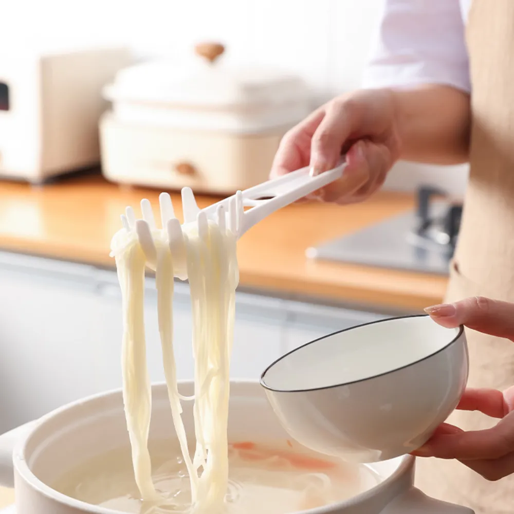 【Dagebeno荷生活】日式優質PP多功能撈麵勺 義大利麵水煮蛋麵條快速撈勺(1入)