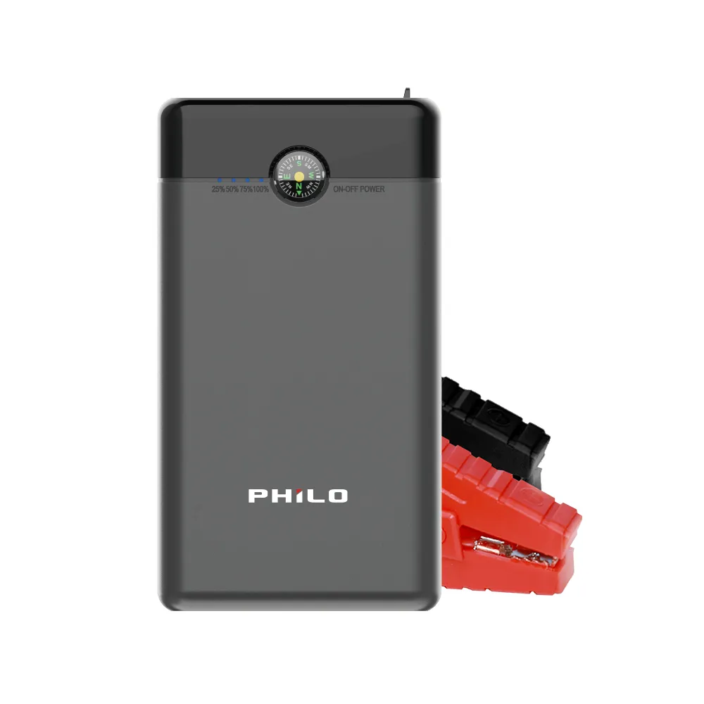 【Philo 飛樂】2入組 6000mAh 汽機車 救車行動電源 PM50(汽車電瓶/救車電源/汽車接電/啟動電源/行動救援)