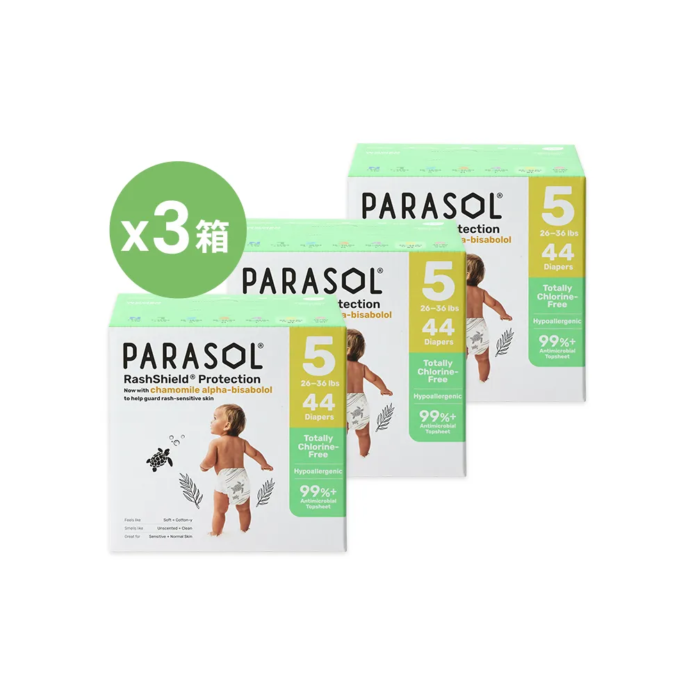 【PARASOL】進化版｜Clear+Dry 新科技水凝尿布 禮盒3箱組 黏貼型XL(2包/箱)