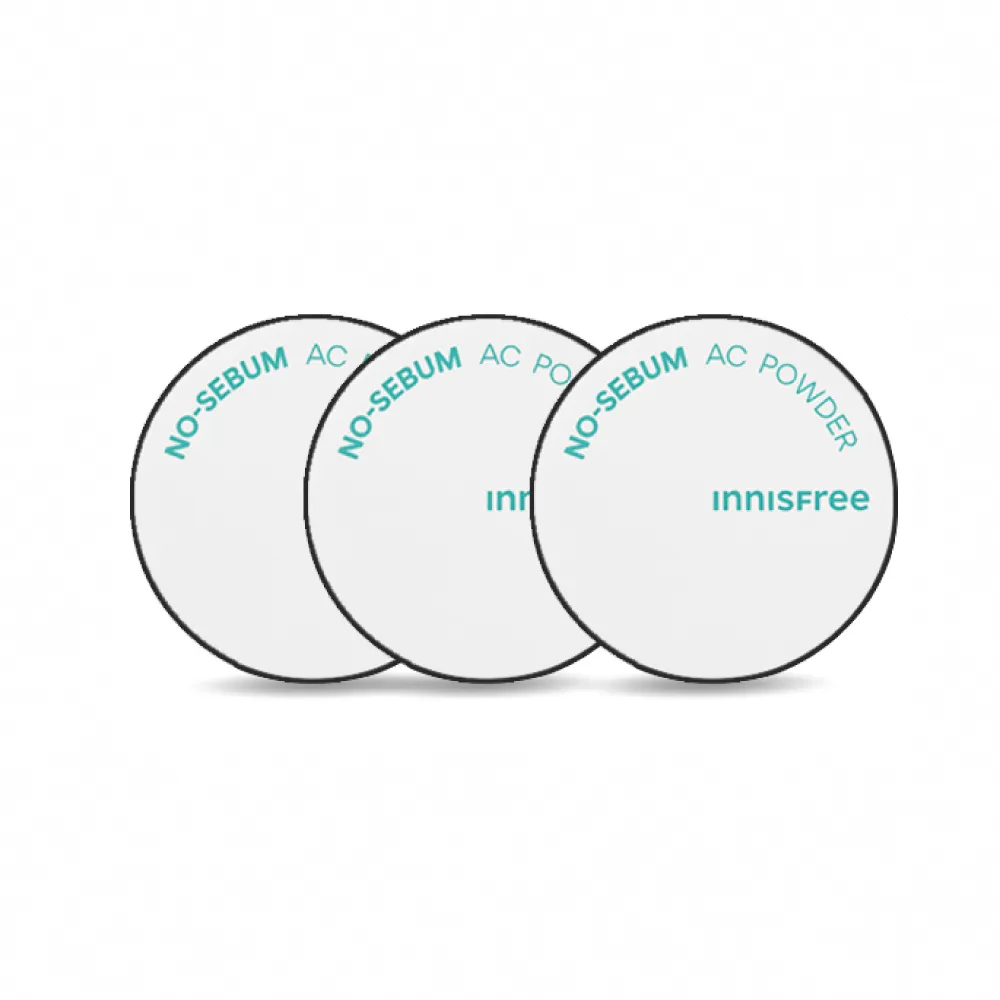【innisfree】官方直營 無油無慮真心保濕蜜粉 5g(３入組)
