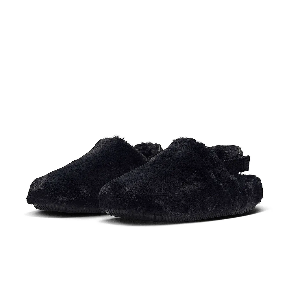 【NIKE 耐吉】拖鞋 涼鞋 女鞋 運動 毛毛拖 W CALM MULE SE 黑 FZ3118-001