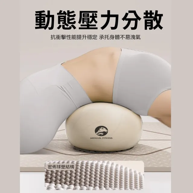 【Michael Fitness 麥克健身】瑜珈球25CM 普拉提小球 平衡球 抗力球 核心訓練球 彈力球 瑜珈小球 瘦身塑形