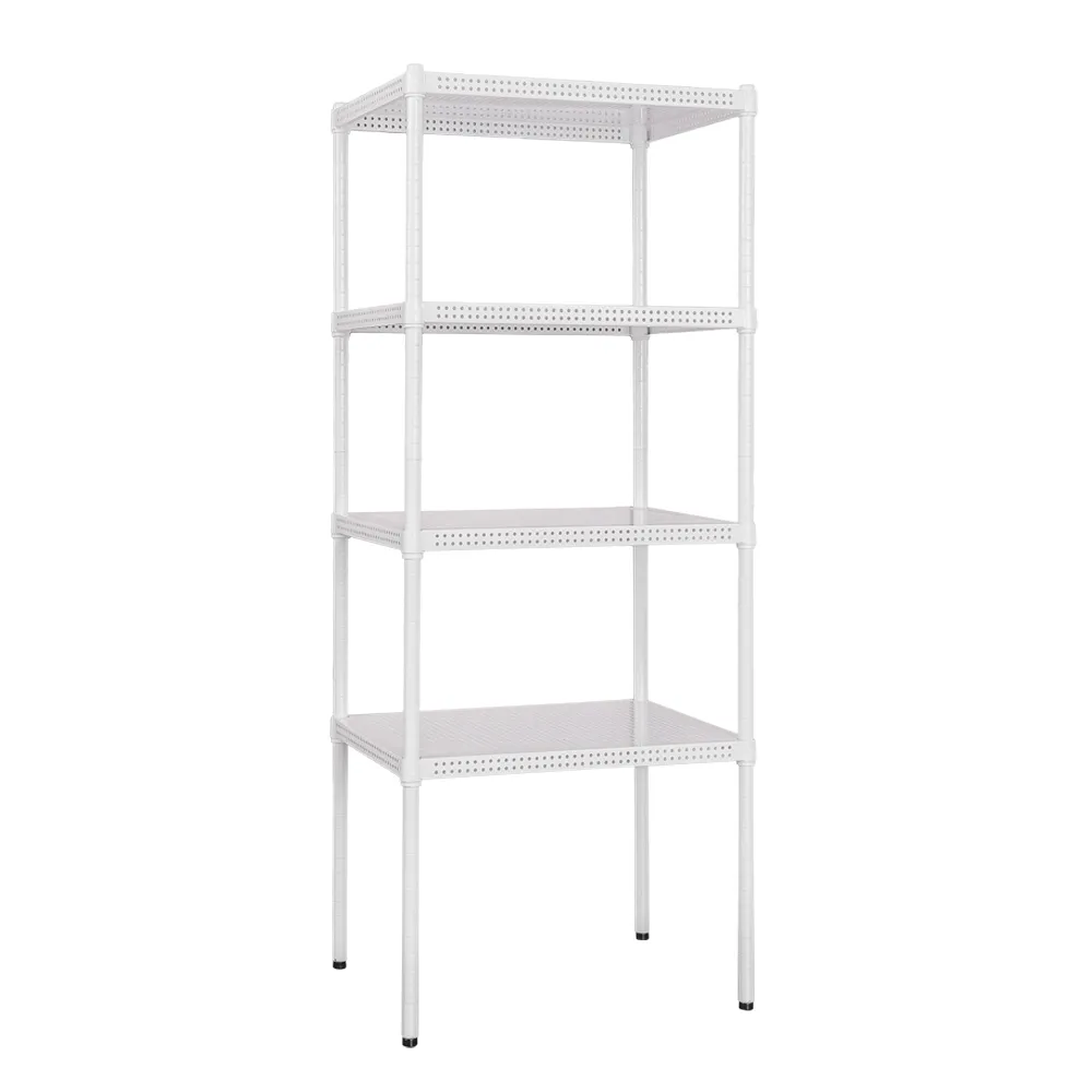 【dayneeds 日需百備】極致美學 60x45x150公分烤漆四層架(沖孔鐵架/收納層架/展示架/層架/鐵架)