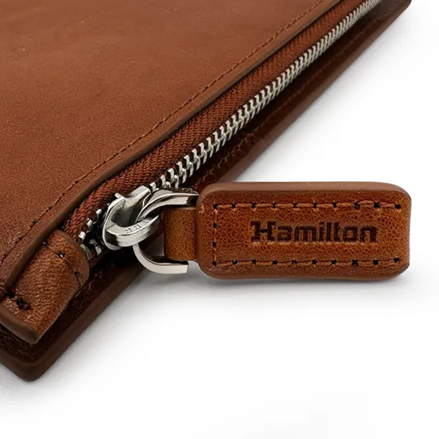 【Hamilton】雙11 義大利植鞣革RFID防盜刷多功能護照夾