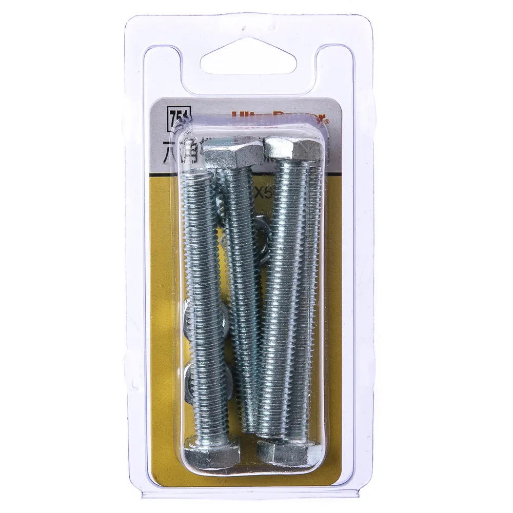 【特力屋】751 六角機械牙螺絲 附帽 M8X60mm 4組
