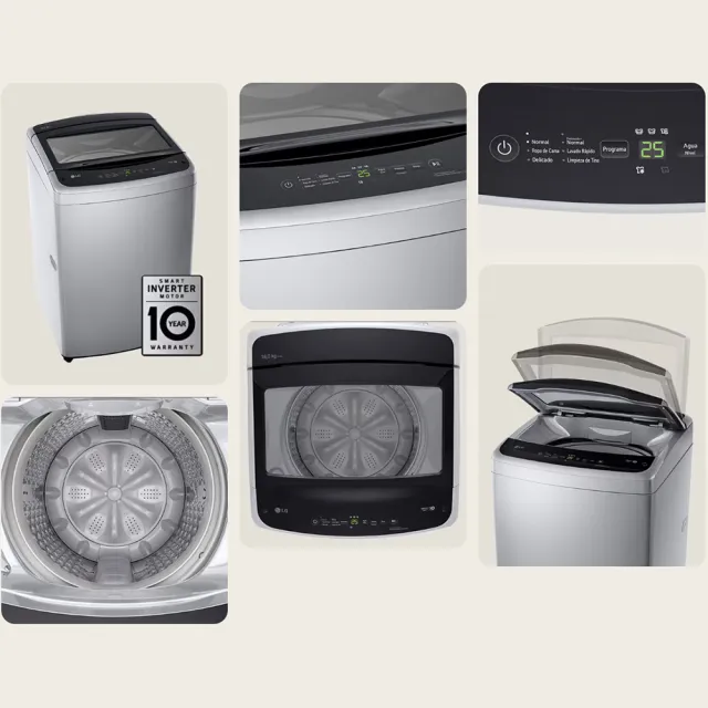 【LG 樂金】家電快配★momo獨家13公斤直立智慧變頻洗衣機-冰瓷白(WT-IBN13W)