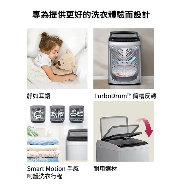 【LG 樂金】家電快配15公斤◆直立智慧變頻洗衣機◆曜石黑(WT-IBN15M)