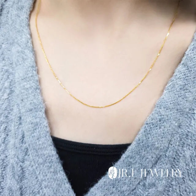 【JR.L JEWELRY】18K金項鍊 蕭邦鍊 (50公分)