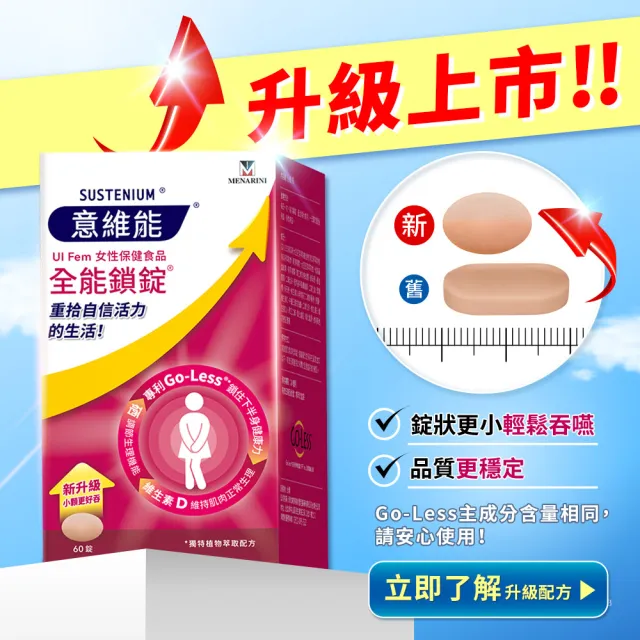 【Sustenium 意維能】全能鎖錠7天體驗包(14錠/包-Go-Less/南瓜籽/大豆胚芽萃取)