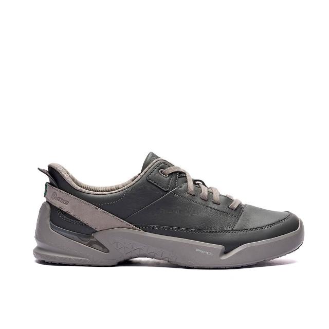 【Clarks】男鞋 輕鬆走-Tri Ease Lace男款真皮舒適緩震輕量休閒鞋 運動鞋 健走鞋(灰色)(CLM87339C)