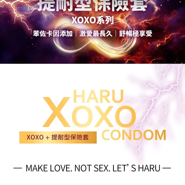 【HARU 含春】Long Lasting提耐型衛生套4入/盒(麻醉劑添加 保險套 安全套)