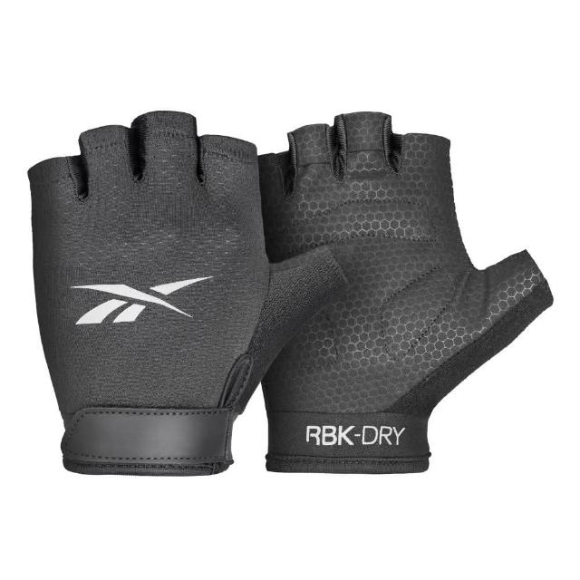 【REEBOK】Fitness Gloves 短指透氣健身手套(健身手套、露指手套、重訓手套)