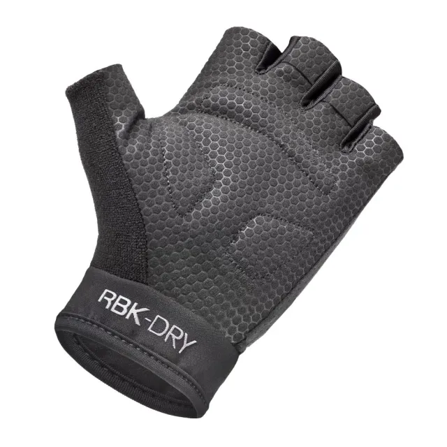 【REEBOK】Fitness Gloves 短指透氣健身手套(健身手套、露指手套、重訓手套)