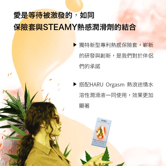 【HARU 含春】momo獨家熱感潤滑液+保險套組(潤滑液+保險套20入)