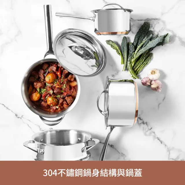 【MEYER 美亞】ESSTEELE意帝斯 Per Vita 銅鑽頂級不鏽鋼 28cm 萬用鍋含鍋蓋 (IH/電磁爐適用)