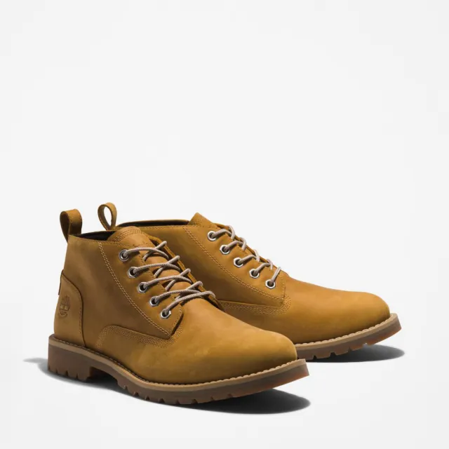 【Timberland】男款小麥色休閒防水中筒靴(A2AKT231)
