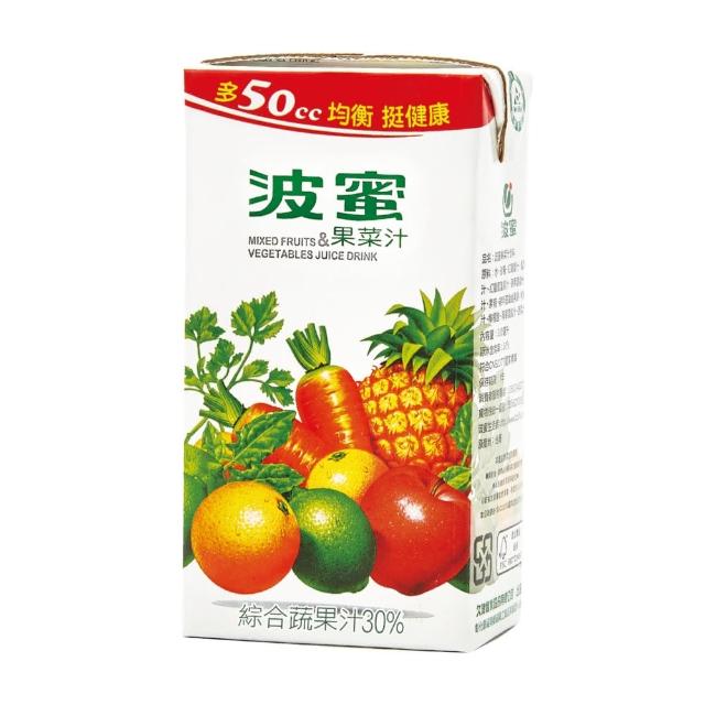 【波蜜】波蜜果菜汁300mlx24入/箱(TQF微笑標章)