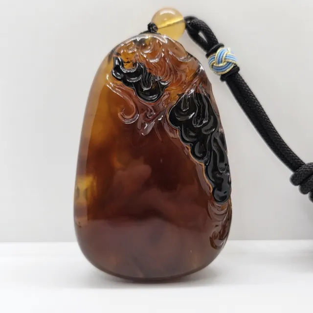 緬甸琥珀蜜蠟(普賢菩薩吊墜)