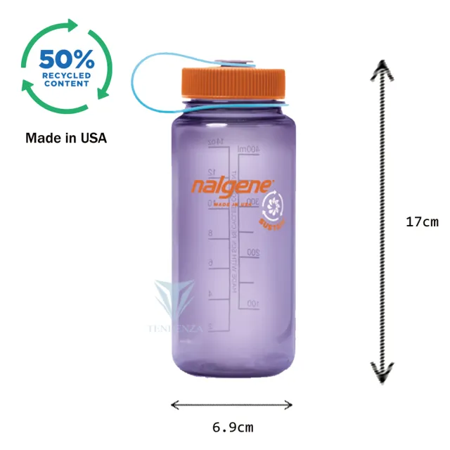 【NALGENE】500cc 寬嘴水壺(美國製造/Tritan Renew/Sustain 永續系列)