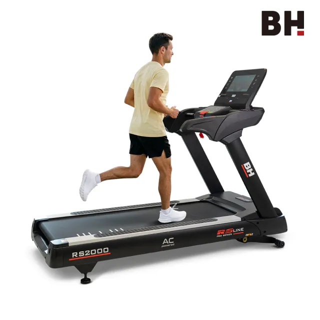 【BH】商用 RS2000 TFT 智能變頻跑步機(商用等級/變頻馬達/ZWIFT/坡度揚升/下坡訓練/心律扶手)