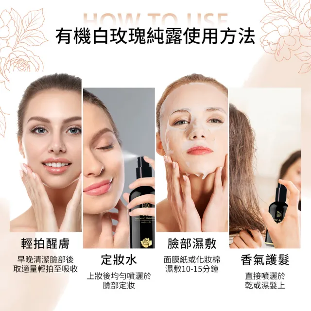 【Bonnie House 植享家】白玫瑰純露50ml-10入囤貨組★618限定★