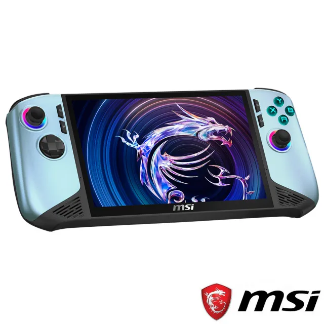 【MSI 微星】Claw 8 AI+冰河藍限定版電競遊戲掌機(Ultra 7 258V/32G/1T SSD/W11/A2VM-242TW)