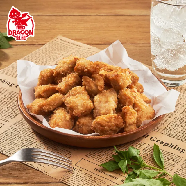 【紅龍】含運組-塔香鹹酥雞6包(500g/包.鹽酥雞.小吃.氣炸.派對.宵夜.應援.追劇.療癒)