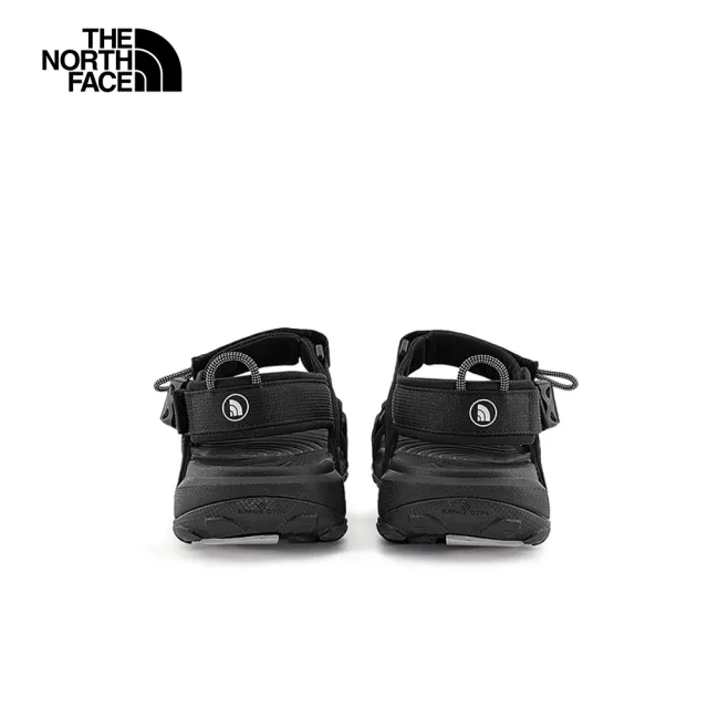 【The North Face 官方旗艦】北面男款黑色抓地可調節涼鞋｜8A8XKX7