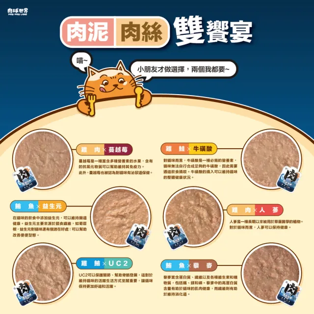 【PAW PAW LAND 肉球世界】南極磷蝦大肉包美毛包45gx6入(貓咪主食餐包 膠原蛋白 牛磺酸 離胺酸)