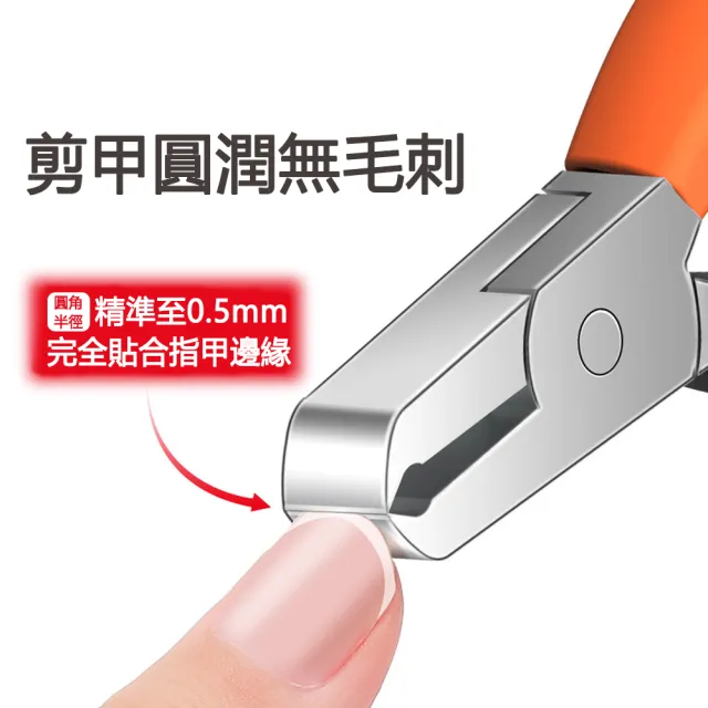 【ELAINE】超鋒利大開口防飛濺指甲剪 2件套組 (精美禮盒裝/厚硬甲/凍甲專用指甲鉗/修腳刀/指甲修剪器)