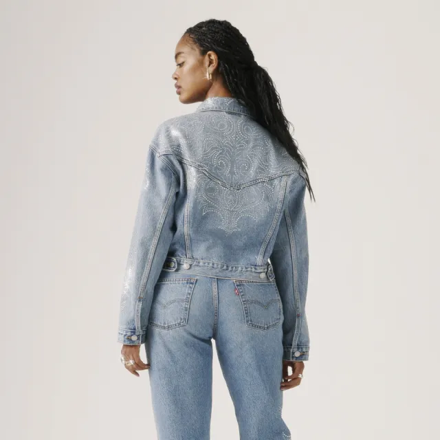 【LEVIS】COLLECTION 90 年代短版丹寧外套 女生上衣 熱賣單品 A9456-0005