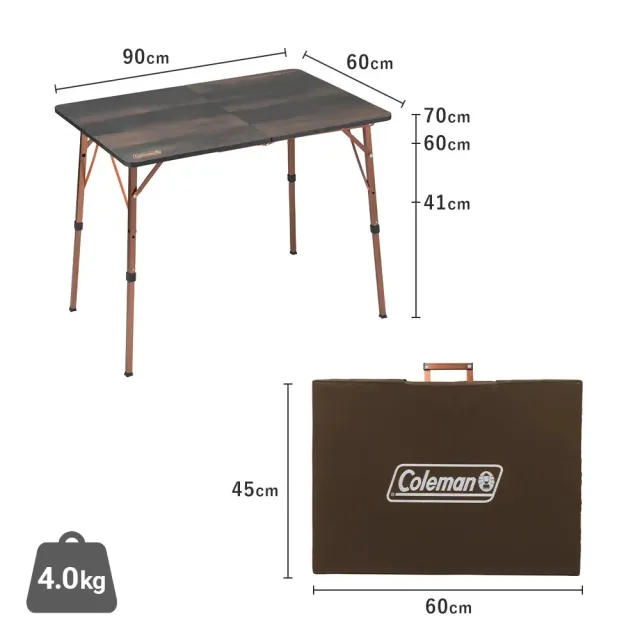 【Coleman】NX蝴蝶桌90 / CM-38318(露營桌 折疊桌 餐桌 裝備桌 野餐桌)
