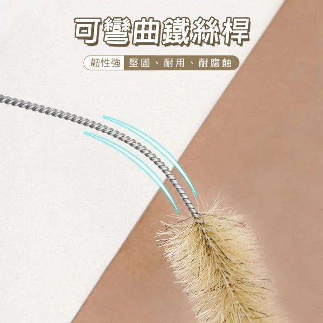 清潔刷 杯刷 1組3種大小 奶嘴刷 長柄刷子 小刷子 瓶刷 洗瓶刷 豬毛刷 試管刷 618-TTBS/M/L