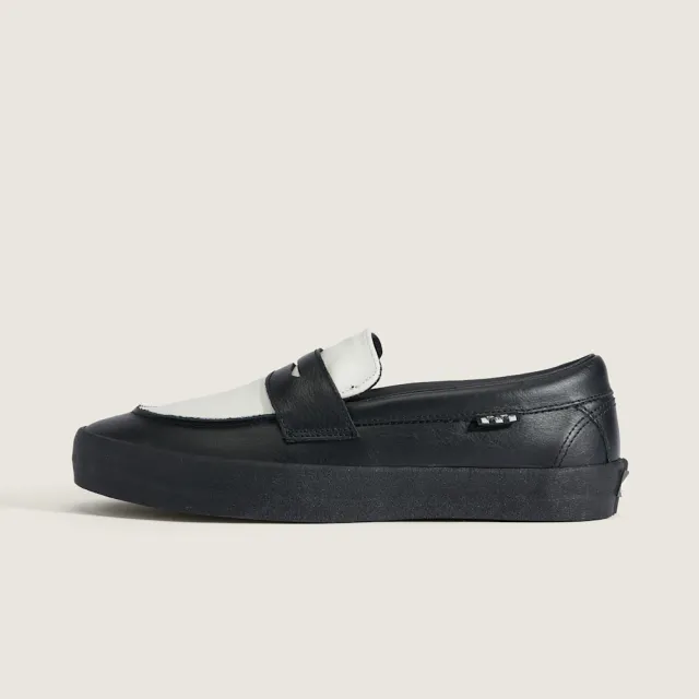 【VANS】官方旗艦 Skate Loafer 黑白色樂福鞋 休閒鞋