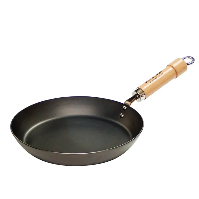 【PREMIUM 極】不易生鏽窒化鐵極厚底平底鐵鍋26cm(日本製極鐵鍋無塗層/3.2mm)