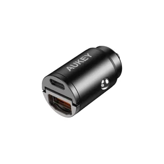 【AUKEY】CC-A3 30W 1A1C PD快充迷你車用充電器(完美隱形 安心充電)