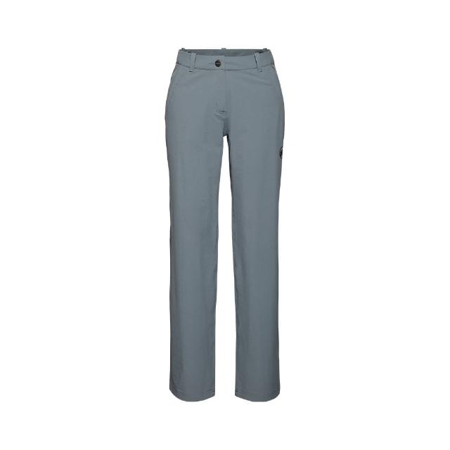 【Mammut 長毛象官方直營】Hiking V Pants Women 防曬彈性健行長褲 地層灰藍 女款 #1022-02530