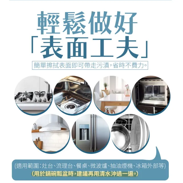 【古寶無患子】6入組 神力橘油廚房萬用潔淨濕巾 80抽